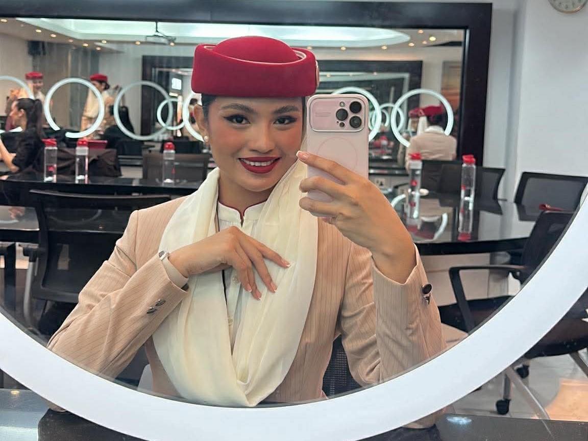 Filipina reflects on her journey from Pampanga to the skies as Emirates flight attendant