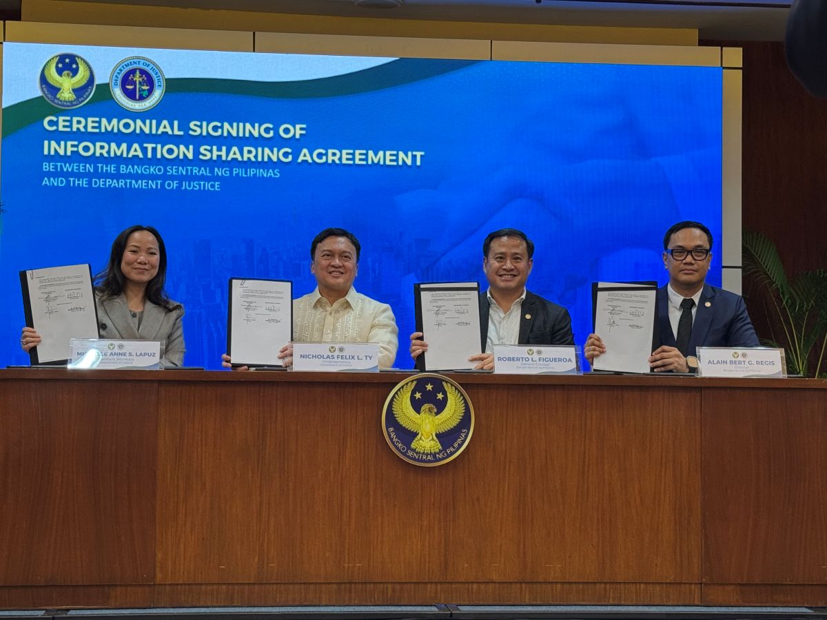 BSP, DOJ sign information-sharing pact to strengthen scam investigations