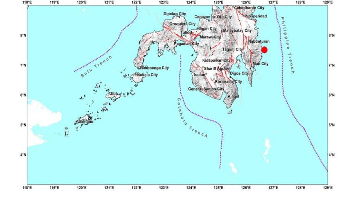 Magnitude 5.1 earthquake strikes off Davao Oriental