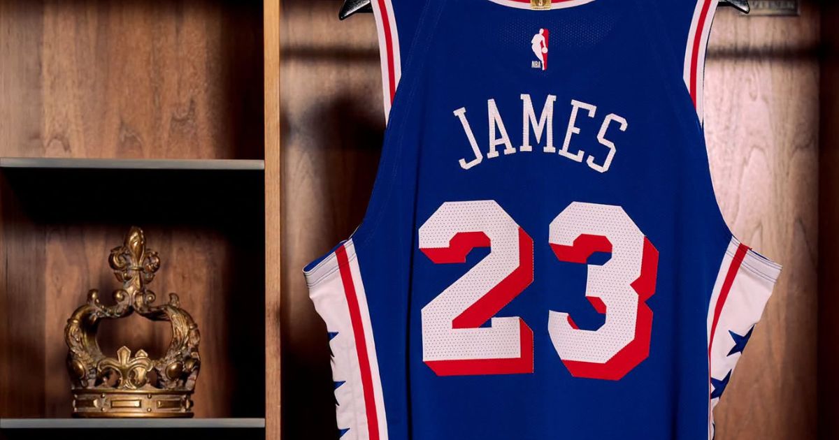 LeBron James to wear no. 23 for Philadelphia 76ers