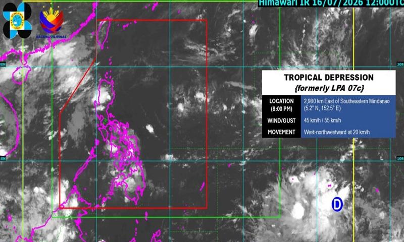 LPA outside PAR develops into tropical depression — PAGASA 