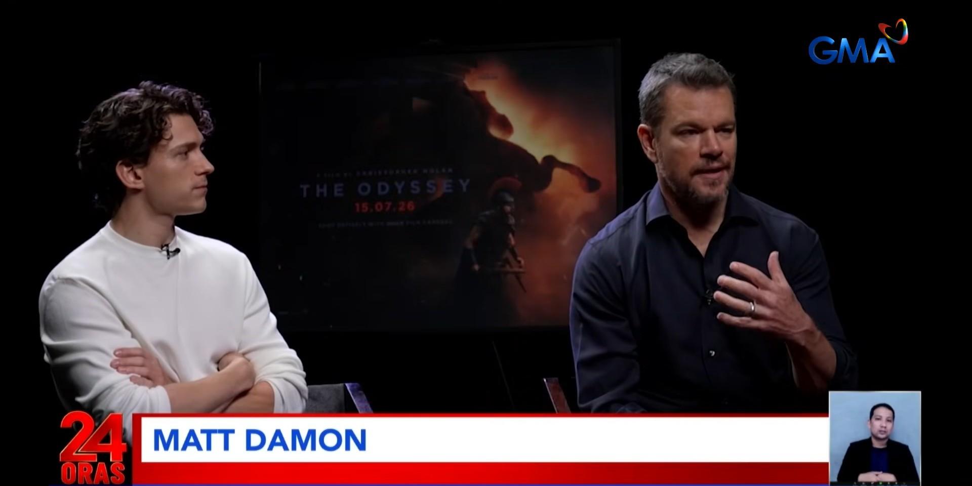 Matt Damon says 'The Odyssey' is the hardest film of his career