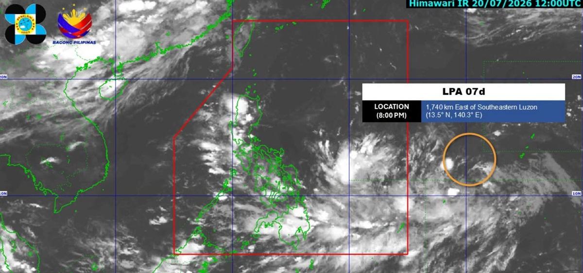 LPA outside PAR may develop into Tropical Depression