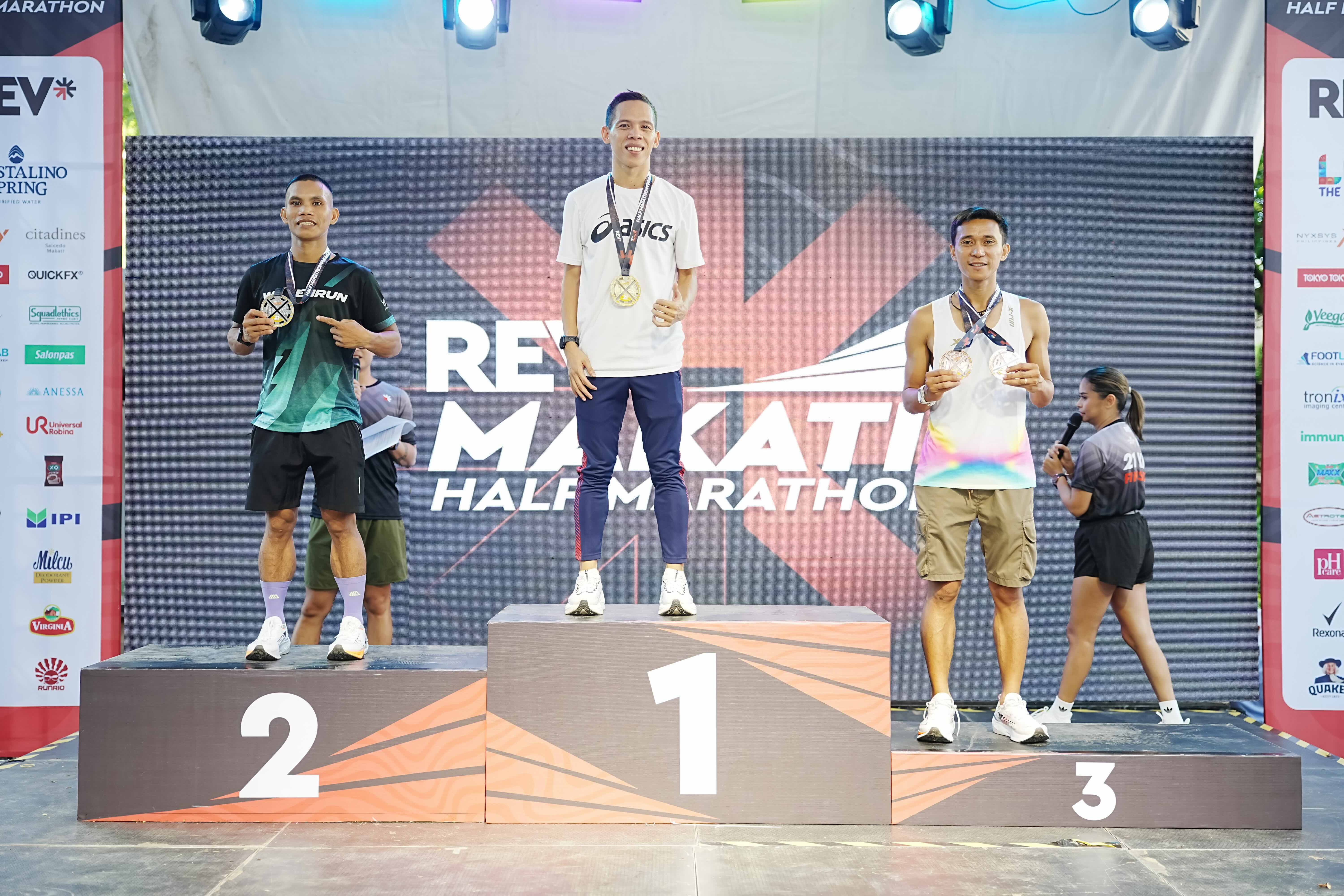 National marathon record holder Sonny Wagdos rules Tri-City Half Marathon Makati leg