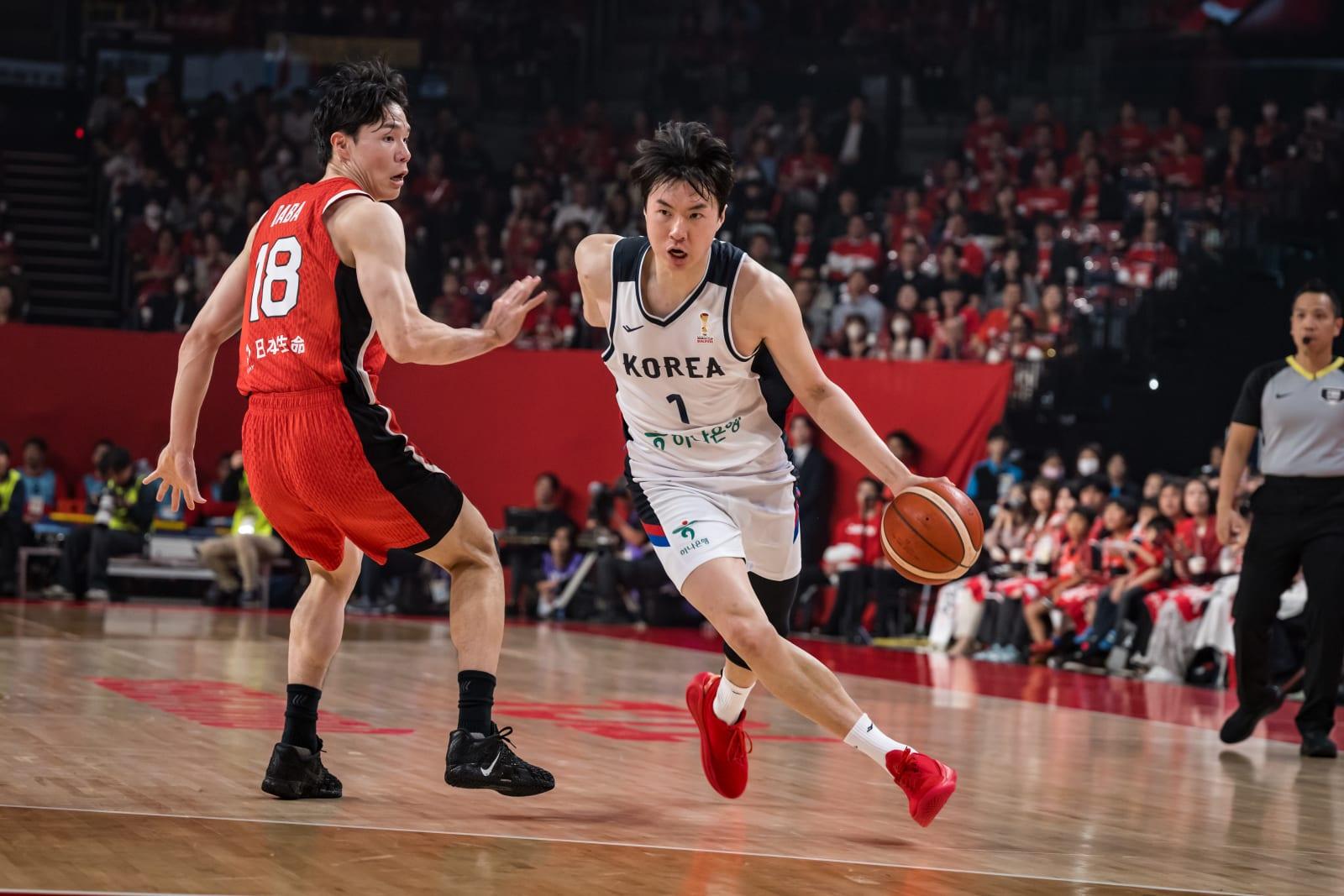 Korea’s Lee Hyun-jung at the FIBA World Cup Asian Qualifiers