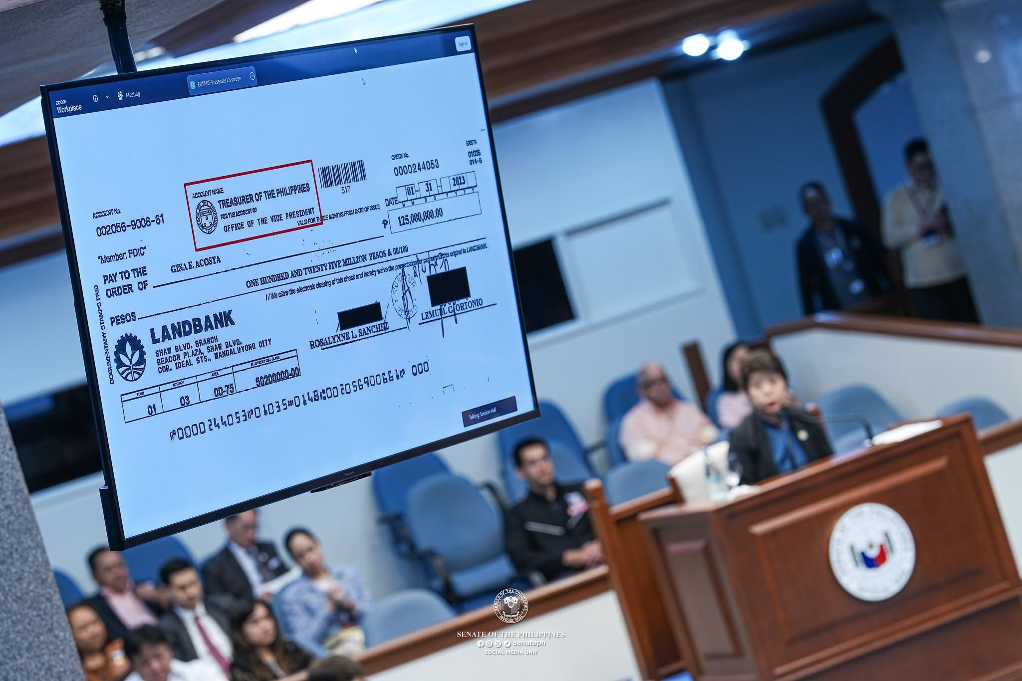 Sara Duterte camp: No need to question LandBank execs over 'unusual' withdrawals remark