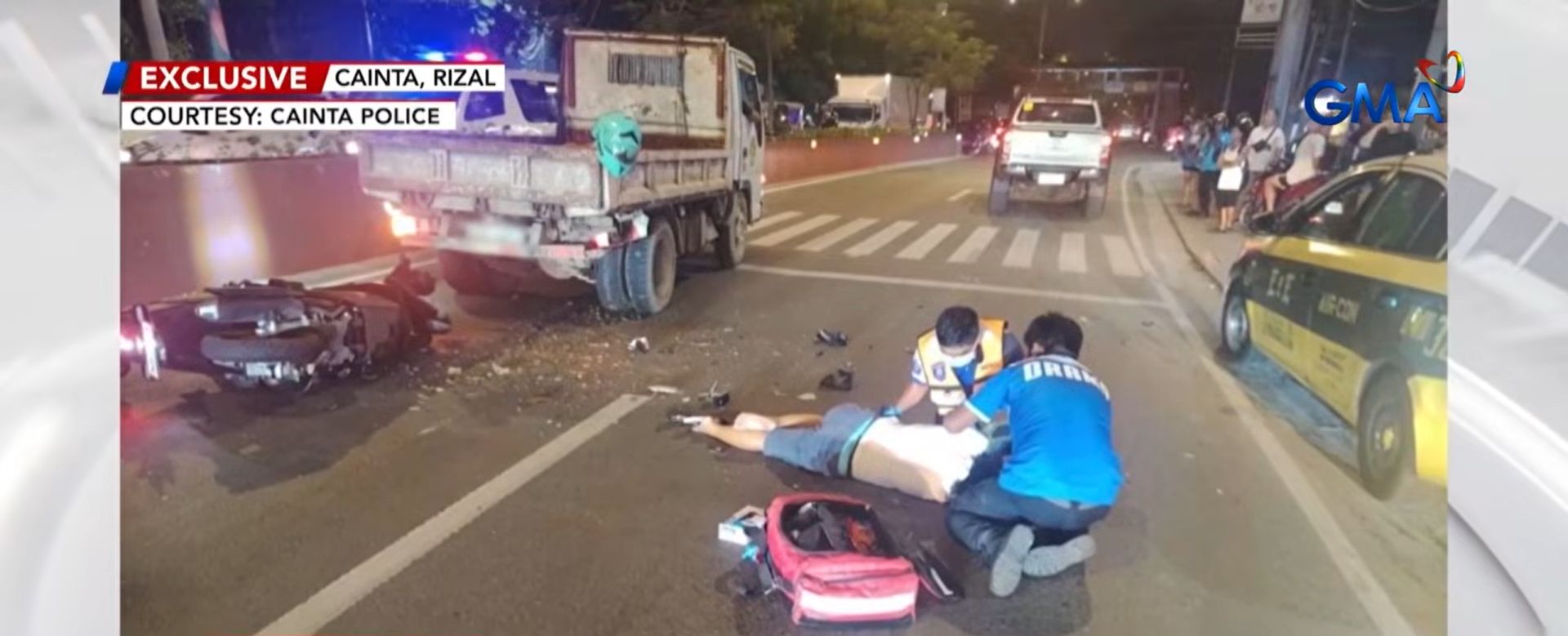 Rider, patay nang bumangga sa nakahintong truck sa Cainta, Rizal