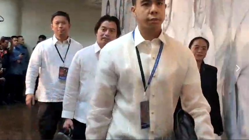 Sara Duterte's defense team arrives in Senate