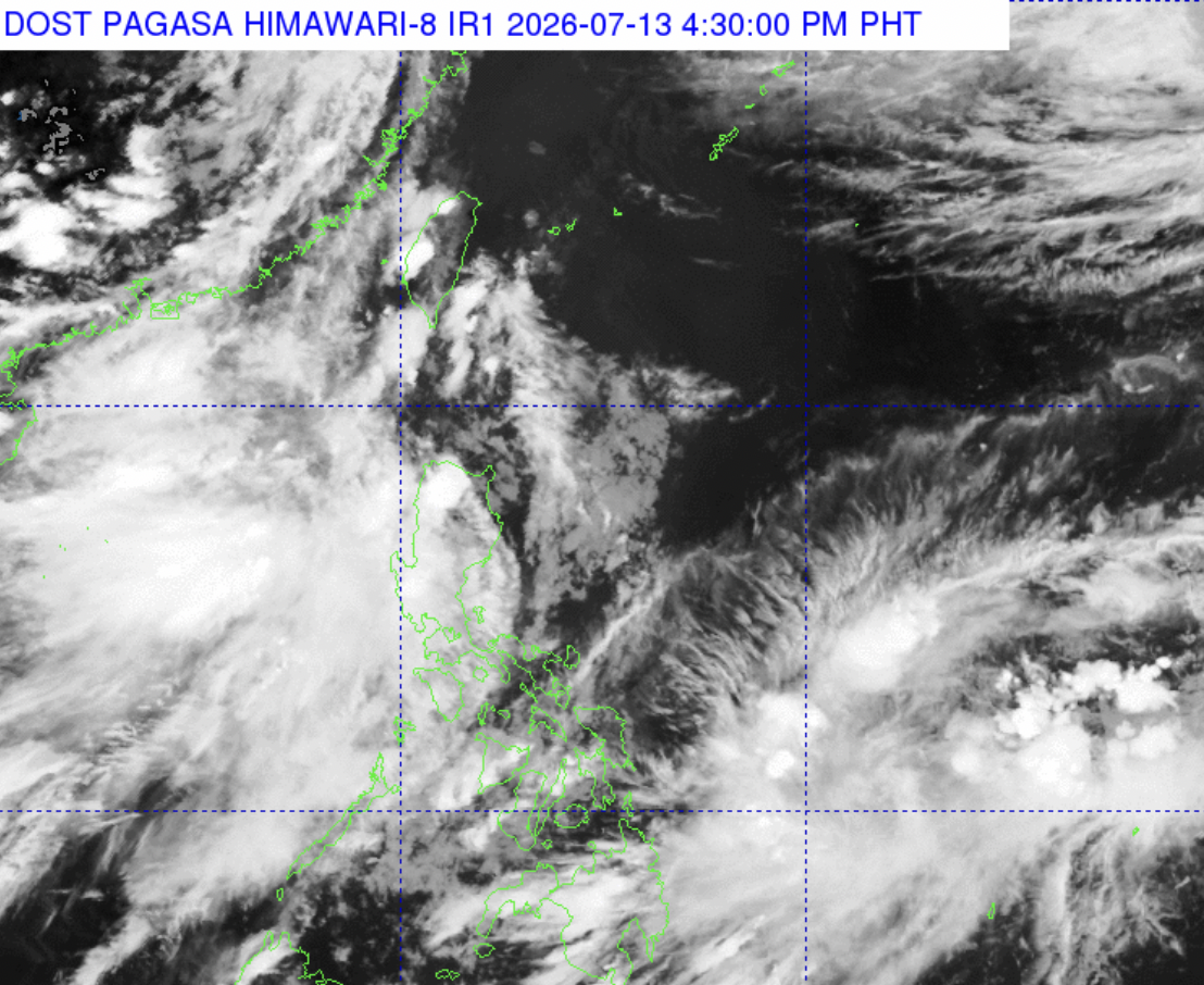 Habagat to bring rain over Luzon Tuesday; TD Haishen nearing PAR