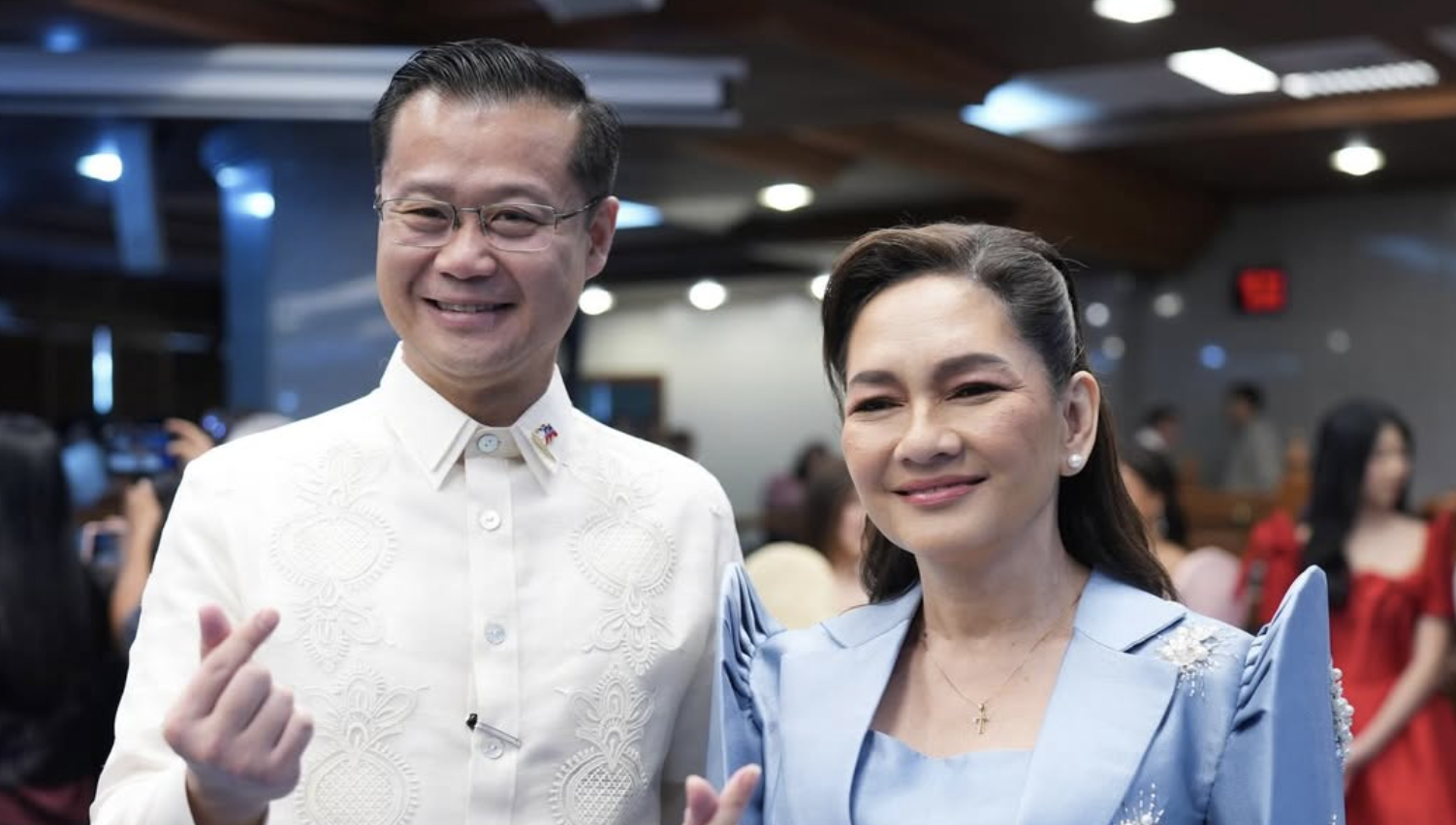 Senator Risa Hontiveros posts photo with Senator Win Gatchalian