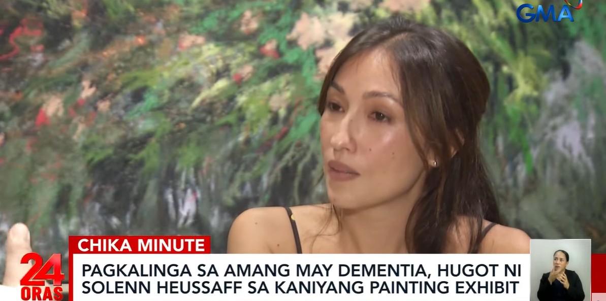 Solenn Heussaff's latest artworks inspired by dad with dementia