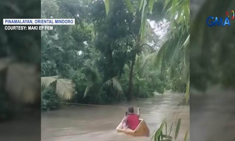 Student, father fall from improvised raft while crossing river in Pinamalayan, Oriental Mindoro