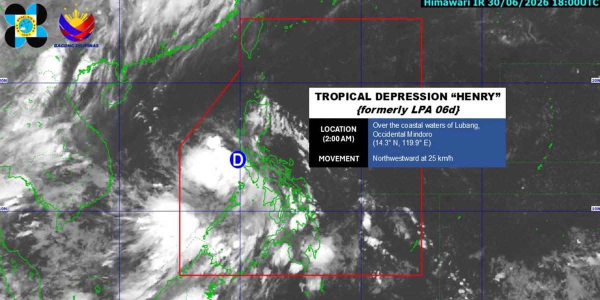 LPA develops into Tropical Depression, to bring cloudy skies, rains over Luzon