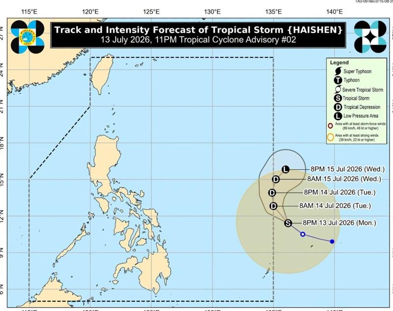 Haishen intensifies into tropical storm, remains outside PAR — PAGASA