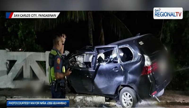 25-anyos na konsehal, nasawi matapos bumangga ang minamanehong MPV sa harang ng tulay sa Pangasinan