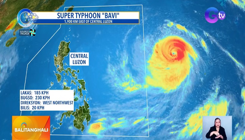 Guam, Northern Marianas, binayo ng Super Typhoon Bavi na nasa labas ng Philippine Area of Responsibility (PAR)
