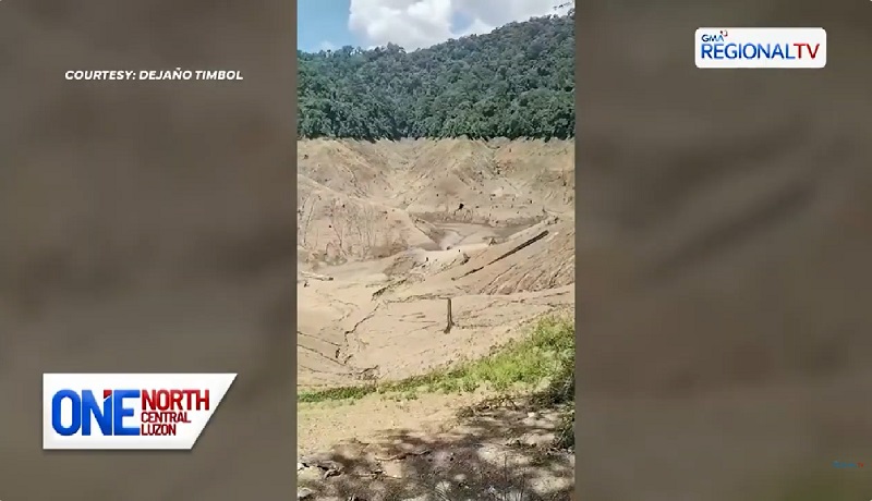 Bahagi ng Angat reservoir sa Bulacan, natuyo na