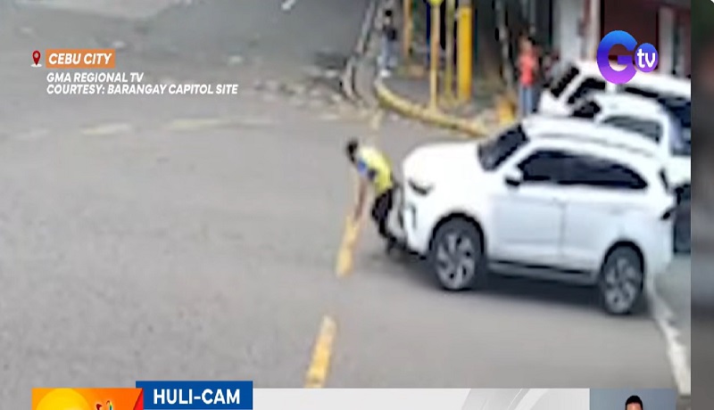 Traffic enforcer, mabundol at muntik pang magulungan ng SUV sa Cebu City