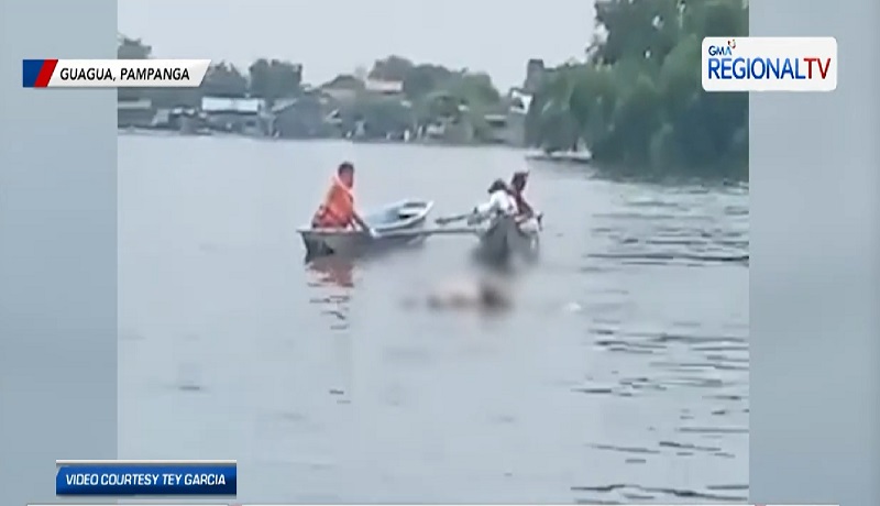 Bangkay ng lalaki, natagpuang palutang-lutang sa ilog sa Guagua, Pampanga