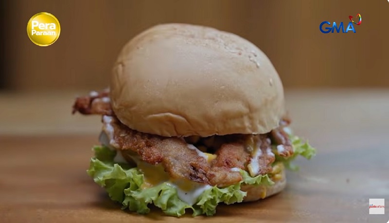 Burger na alimasag ang patty, patok sa mga customer sa QC