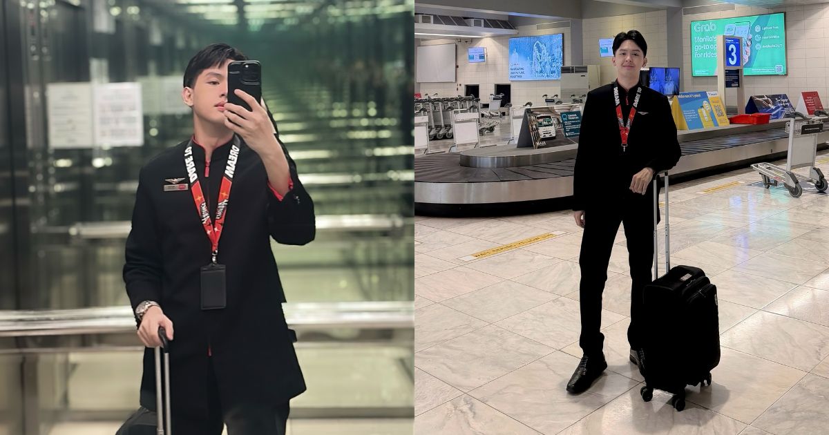 Aidan Veneracion starts journey as flight attendant