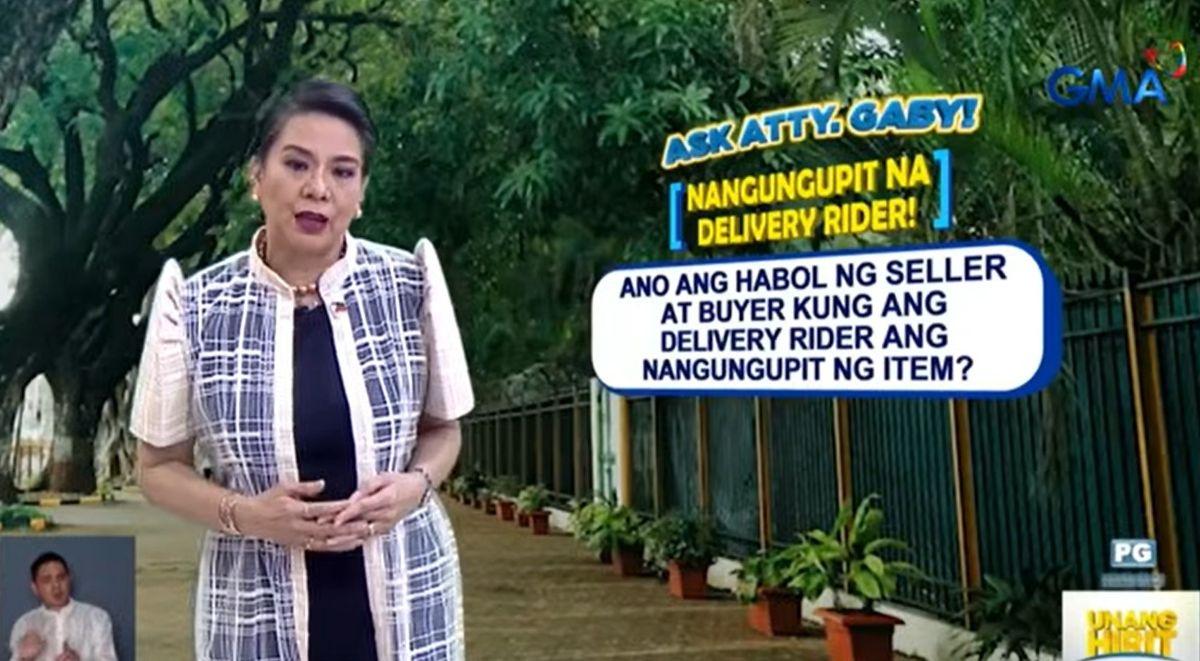 OPINION: Ask Atty. Gaby: Nangupit na delivery rider