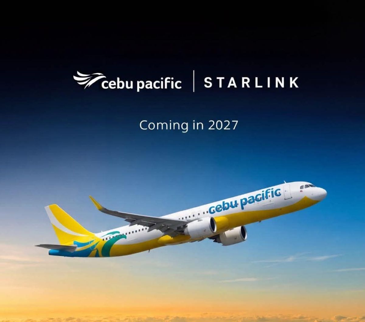 Cebu Pacific to roll out Starlink in-flight connectivity in 2027