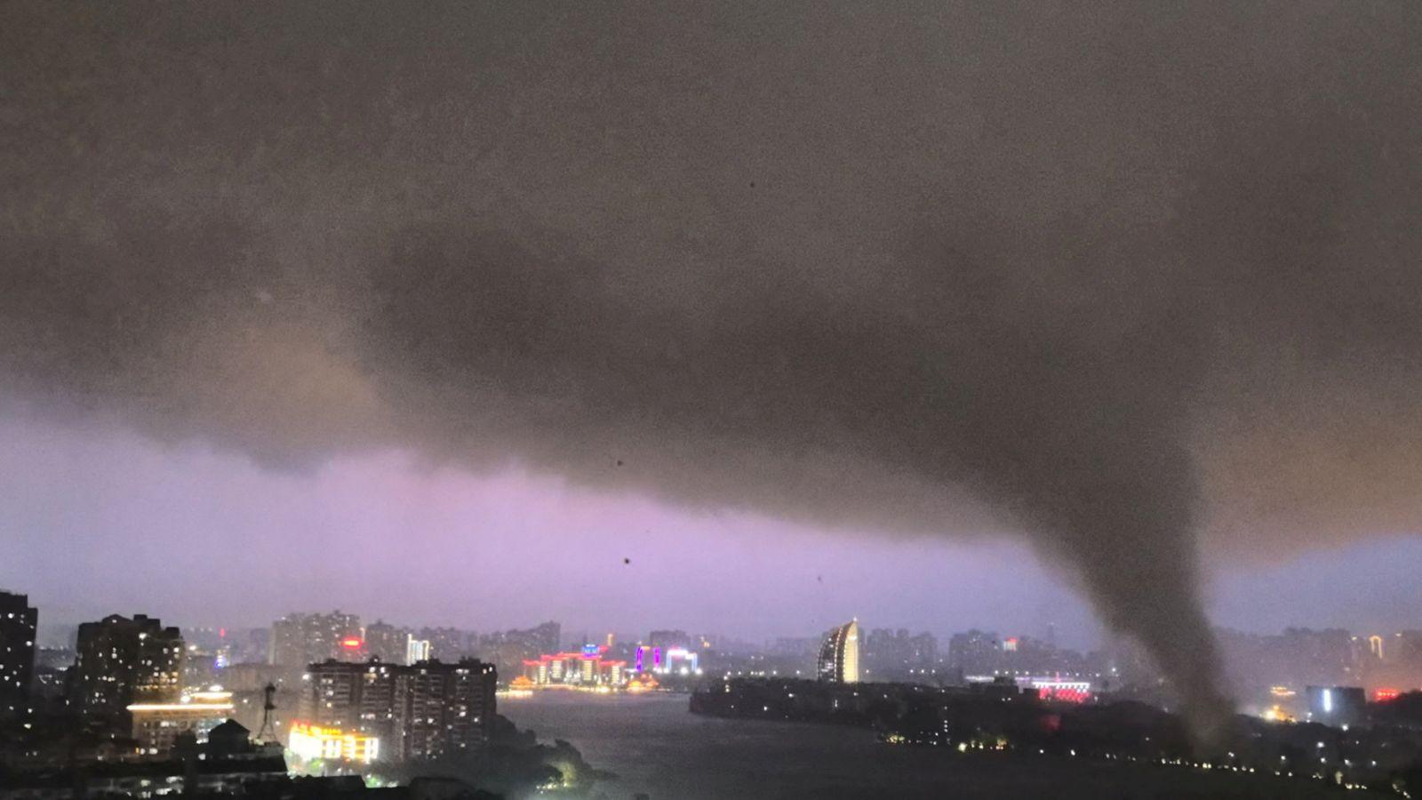 Tornadoes wreak havoc across central China as Super Typhoon Bavi looms offshore