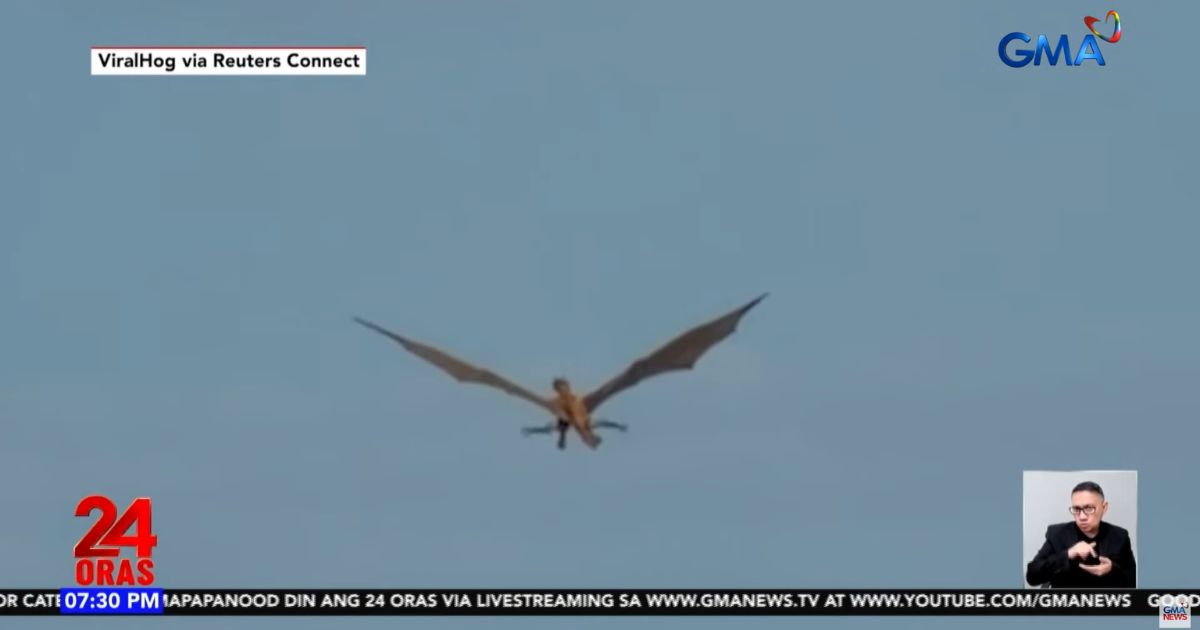 Animatronic dragon flies in Glasgow for 'House of the Dragon'