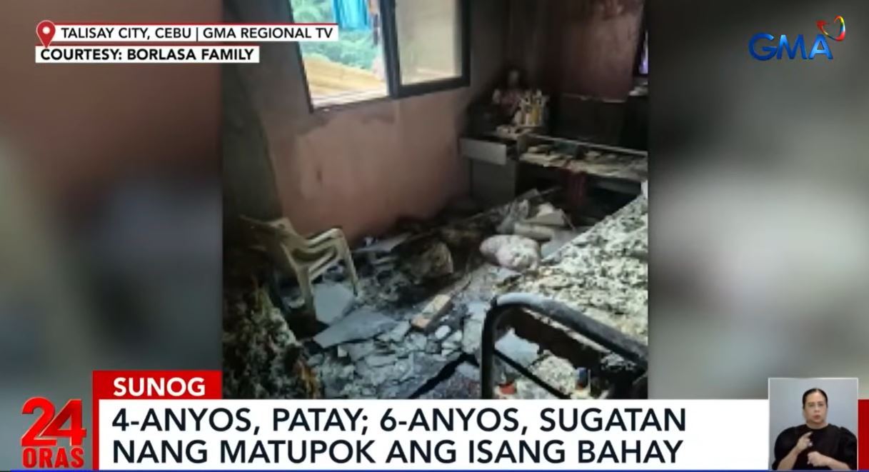 4-year-old girl dies in Talisay, Cebu fire
