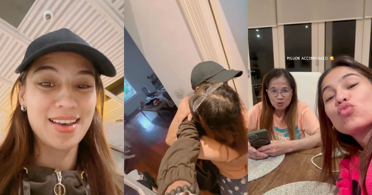 Jasmine Curtis-Smith surprises mom by coming home to Australia