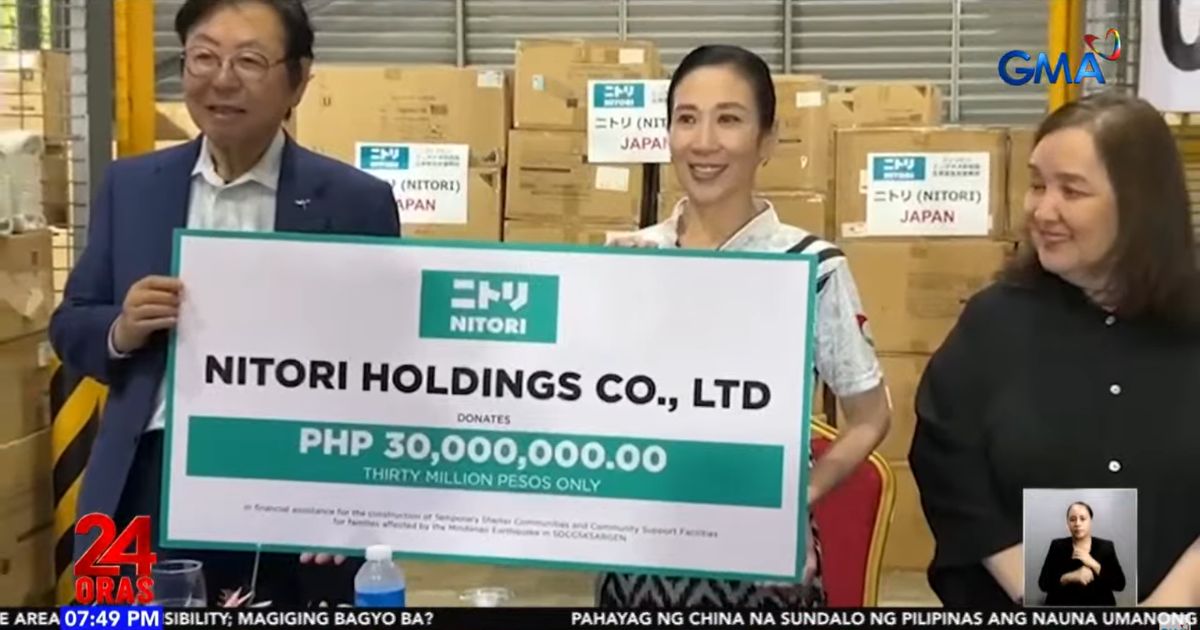 Japanese company donates P30M to GMA Kapuso Foundation