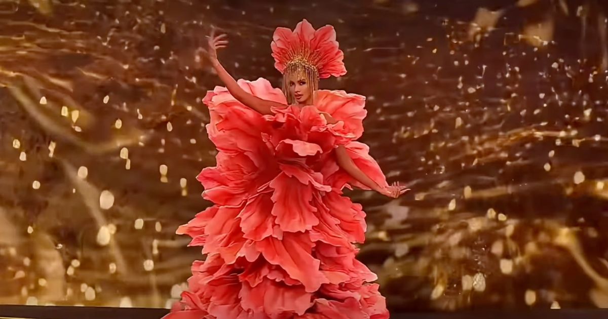 Katrina Llegado showcases floral-inspired national costume at Miss Supranational 2026