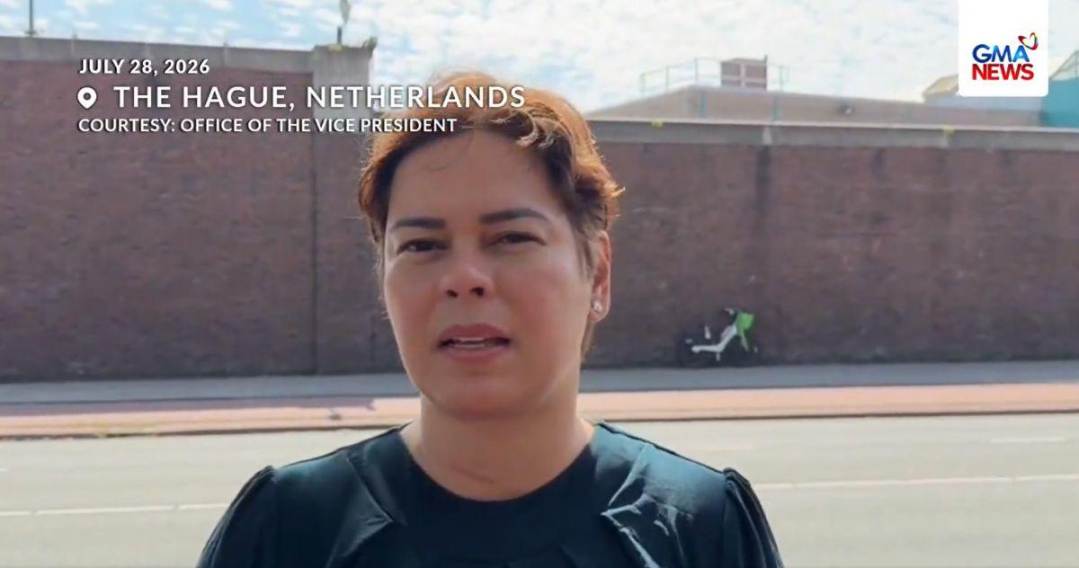 Vice President Sara Duterte in The Hague, Netherlands, July 28, 2026