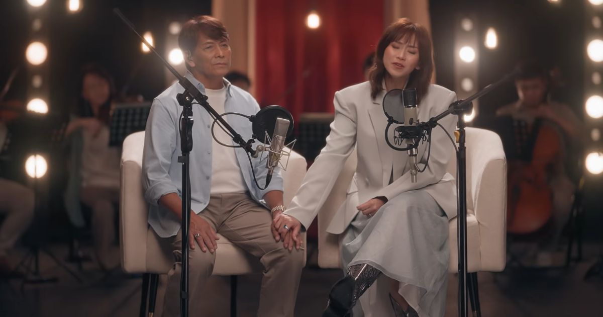 Sarah Geronimo sings duet with Daddy Delfin