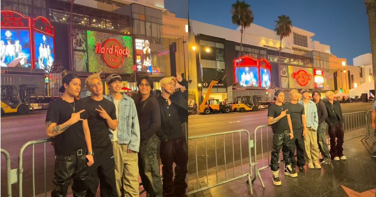 SB19 takes over Hollywood Boulevard with digital billboard