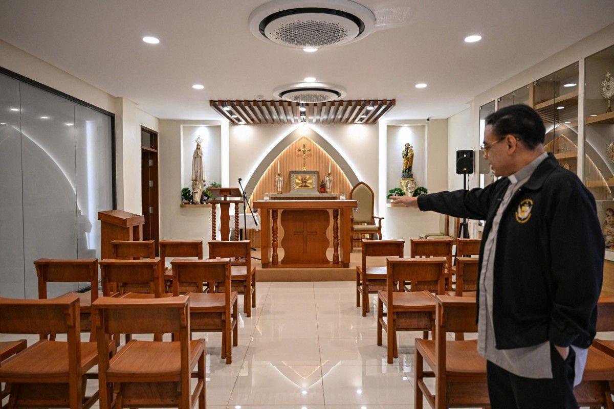 Fr. Jose Francisco Syquia shows chapel used to conduct exorcism