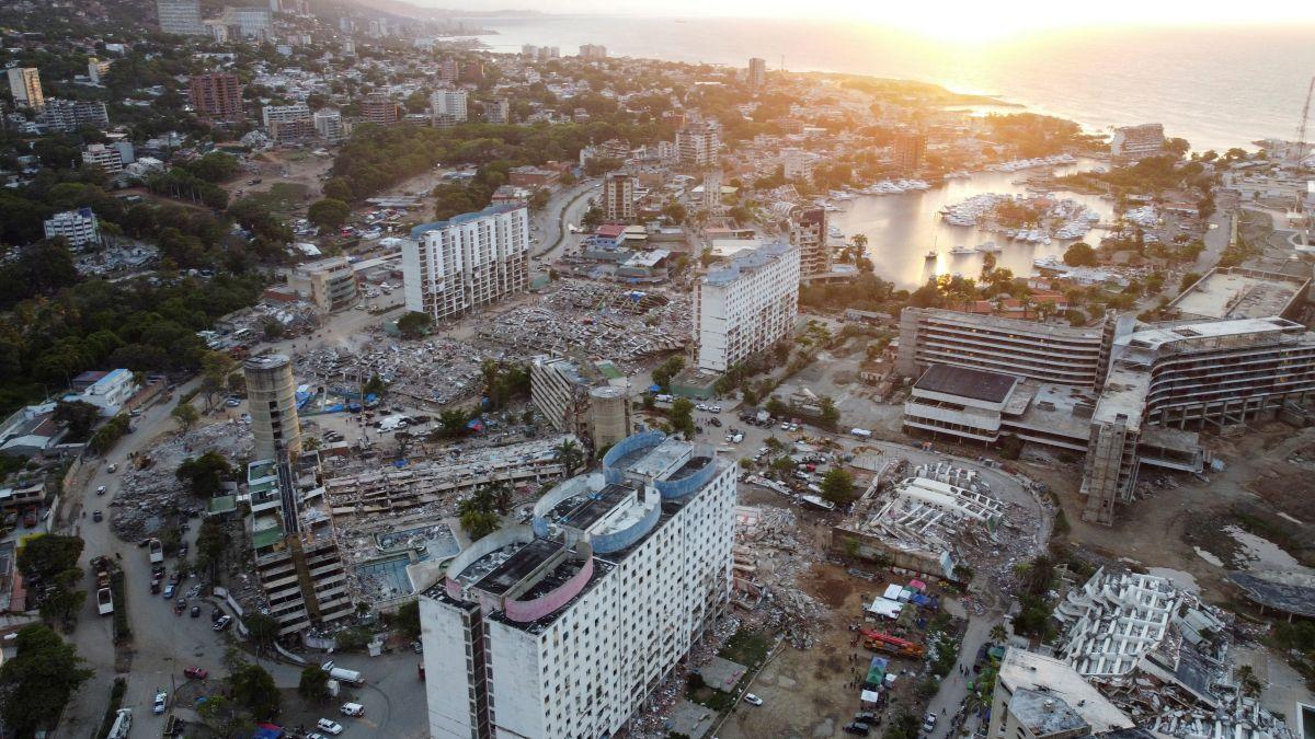 View of collapsed buildings in Venezuela after the June 24 earthquakes