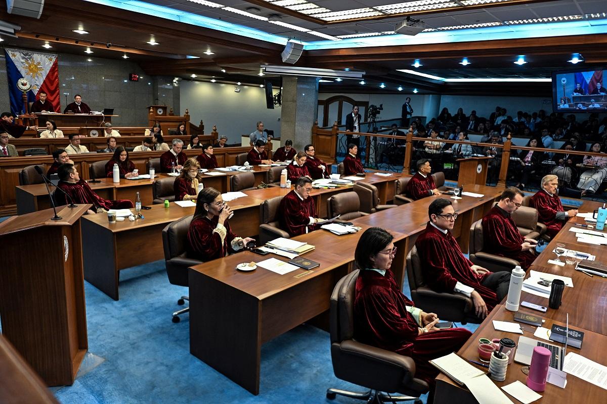 The Senate impeachment court in session for the trial of Vice President Sara Duterte