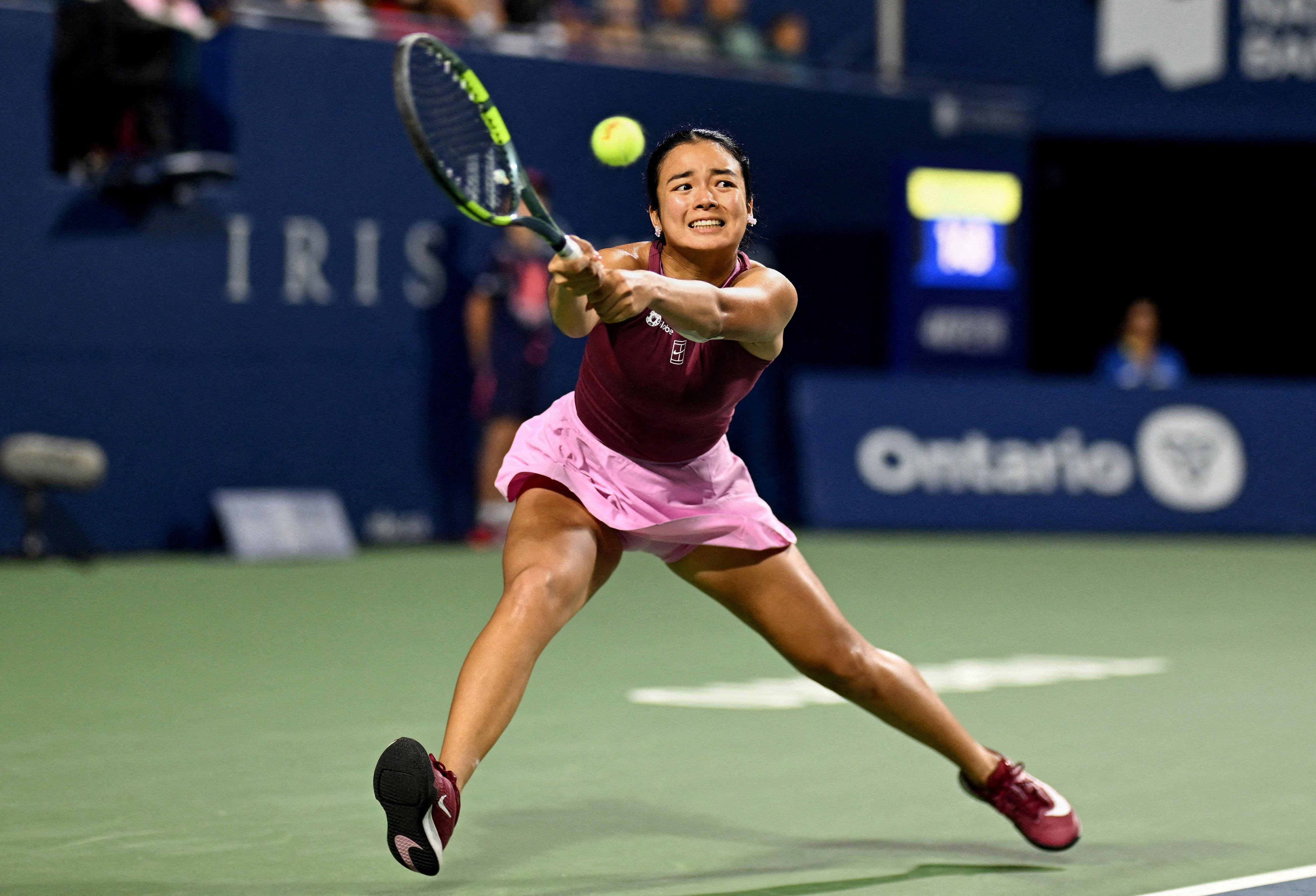 Alex Eala at the Canadian Open Round of 32