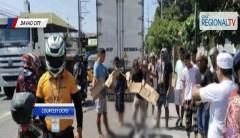 Ginang na angkas sa motorsiklo, patay nang magulungan ng truck sa Davao City