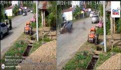 Tricycle na may 4 na sakay, 3 beses nabangga ng 3 sasakyan sa Capiz