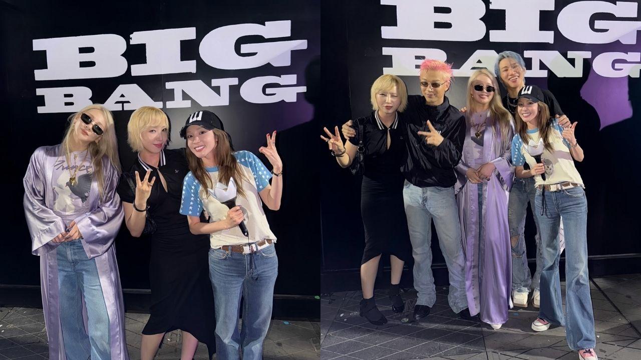 2NE1 watches Bigbang concert, thrills fans with group pics