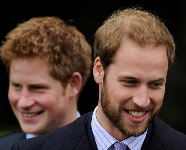 In happier times before their current rift, Prince William and his brother Prince Harry leave Sandringham church following the annual Christmas Day church service at Sandringham Estate in Norfolk, east England December 25, 2008. REUTERS/ Toby Melville/ File photo