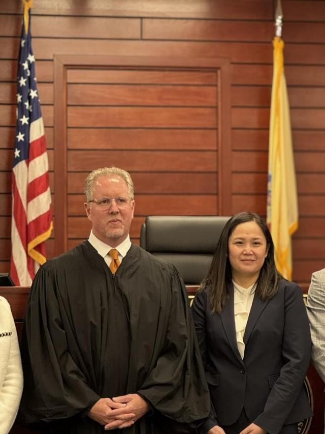 With Honorable Judge Marc C. Lemieux of Monmouth County Superior Court. Courtesy: The FilAm