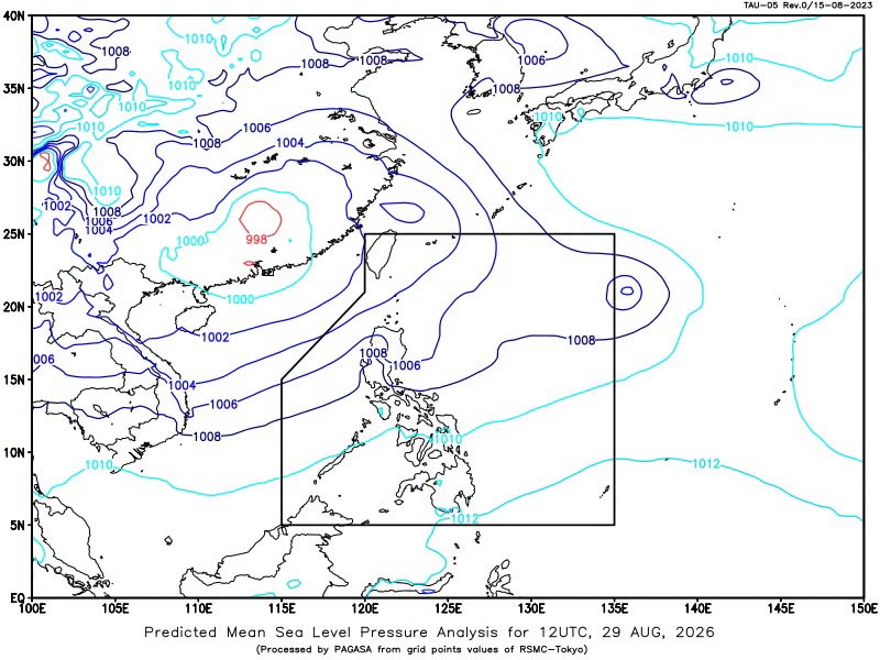 The Southwest Monsoon, or Habagat, will continue to bring rains over Luzon and Visayas on Sunday, August 30, 2026, the state weather bureau PAGASA sai
