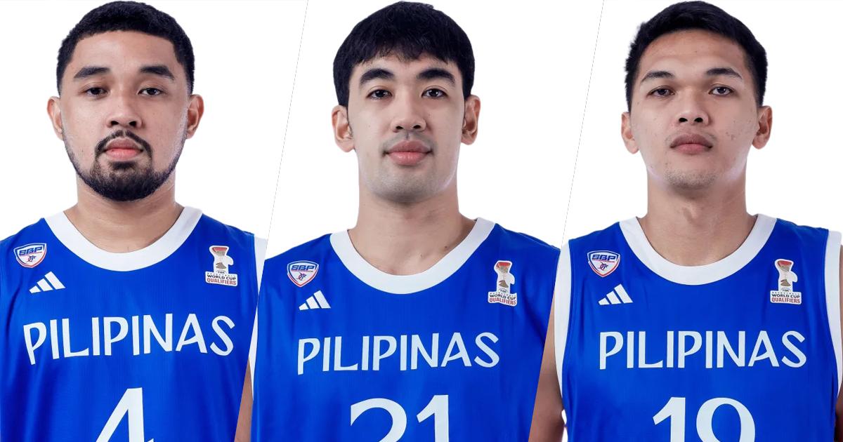 Gilas Pilipinas: RJ Abarrientos Justin Arana and Justine Baltazar