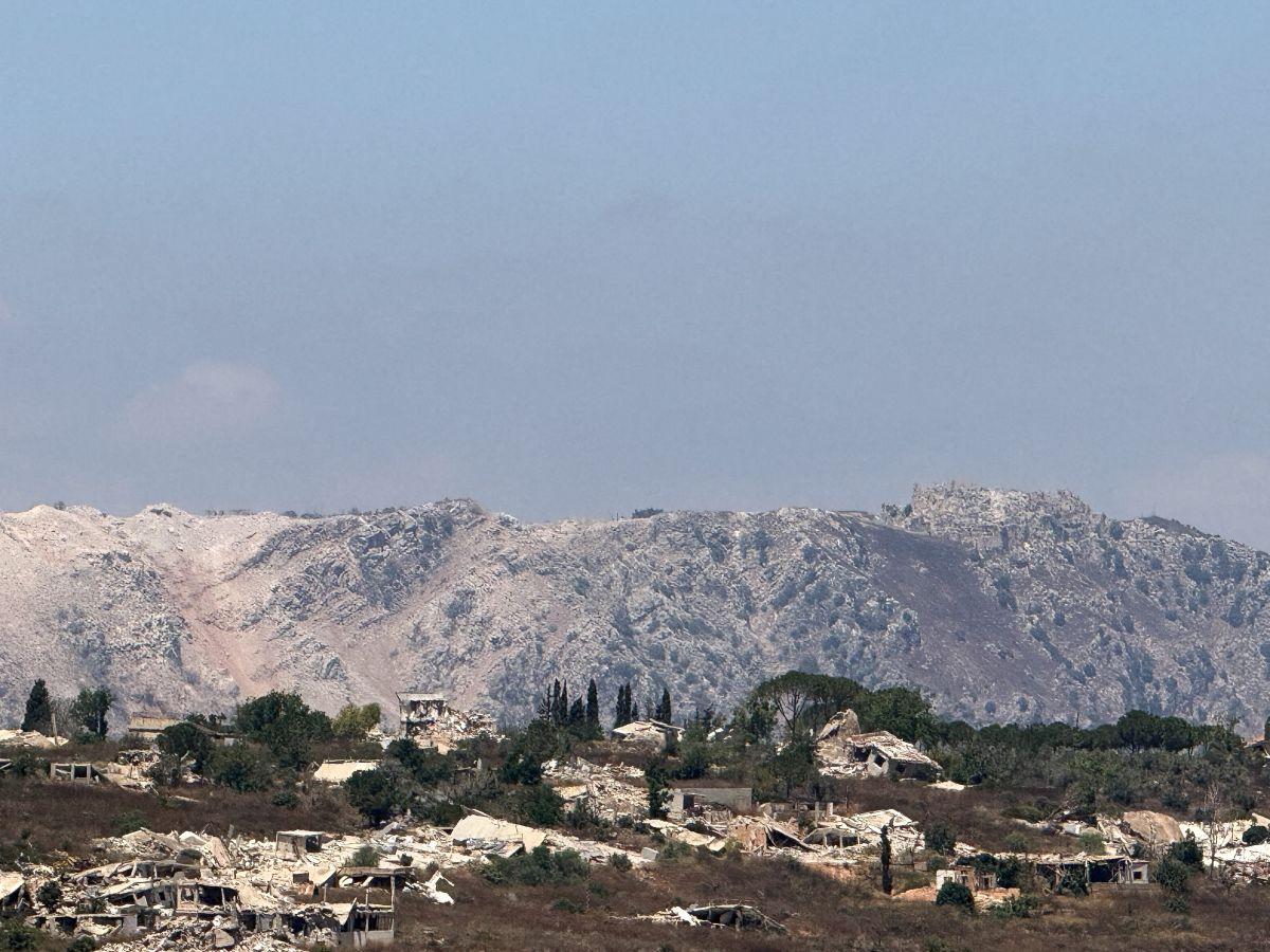 Southern Lebanon as seen from the Israeli side of the Israel-Lebanon border