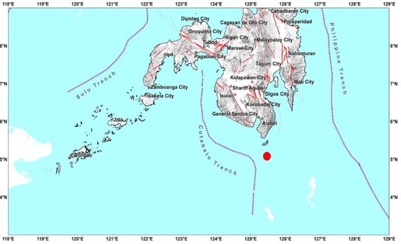 Magnitude 5.3 earthquake jolts Balut Island, Sarangani, Davao Occidental