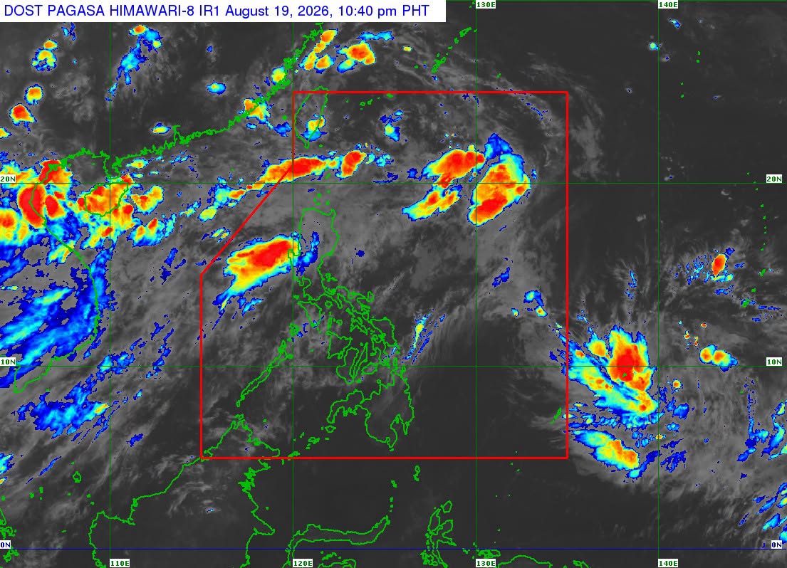 Tropical Depression Neneng slows down over east of Taiwan while keeping strength